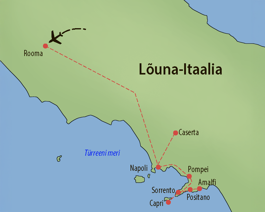 Reisiteekond Amalfi reisil