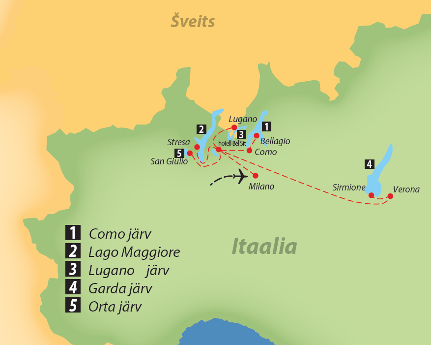 Reisiteekond järvede reisil