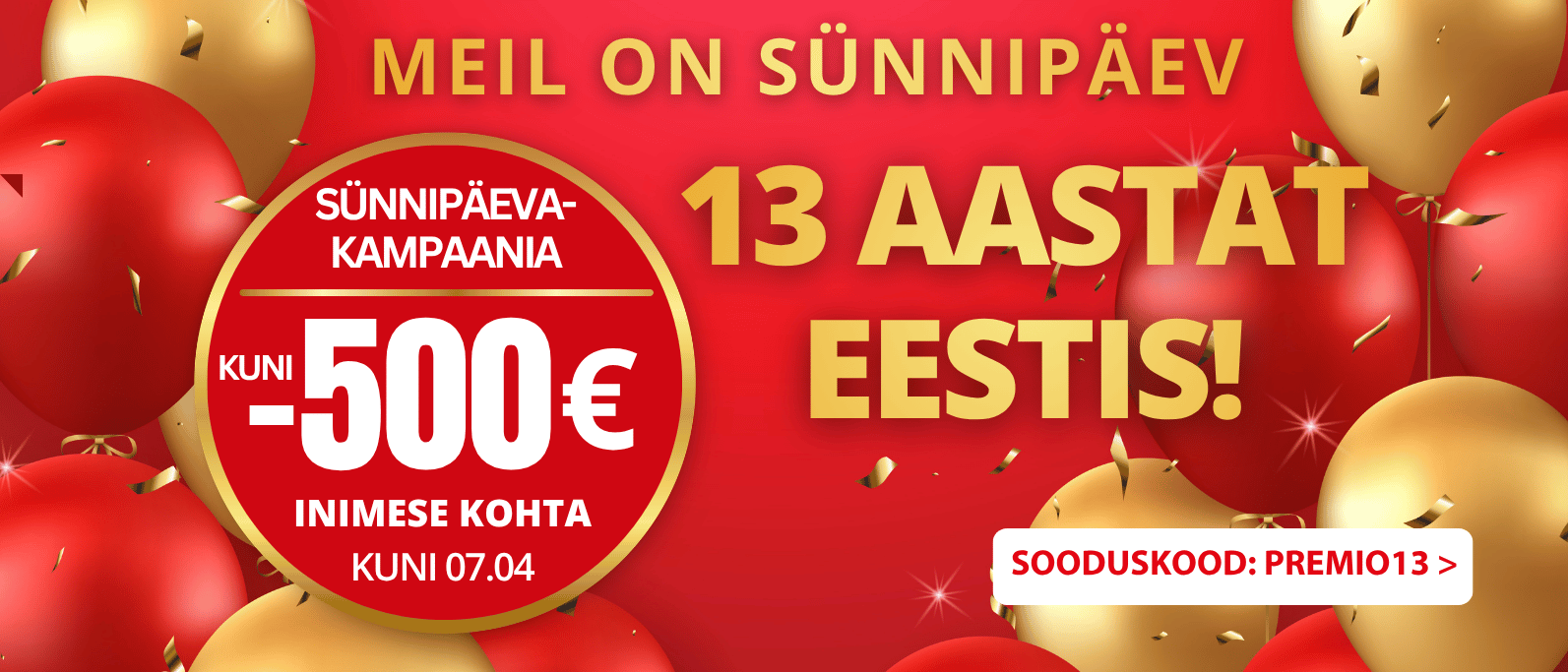 Premio Travel 13 aastat Eestis